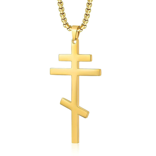 Orthodox Cross Pendant Necklace