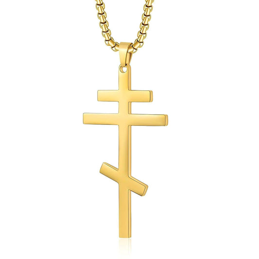 Orthodox Cross Pendant Necklace