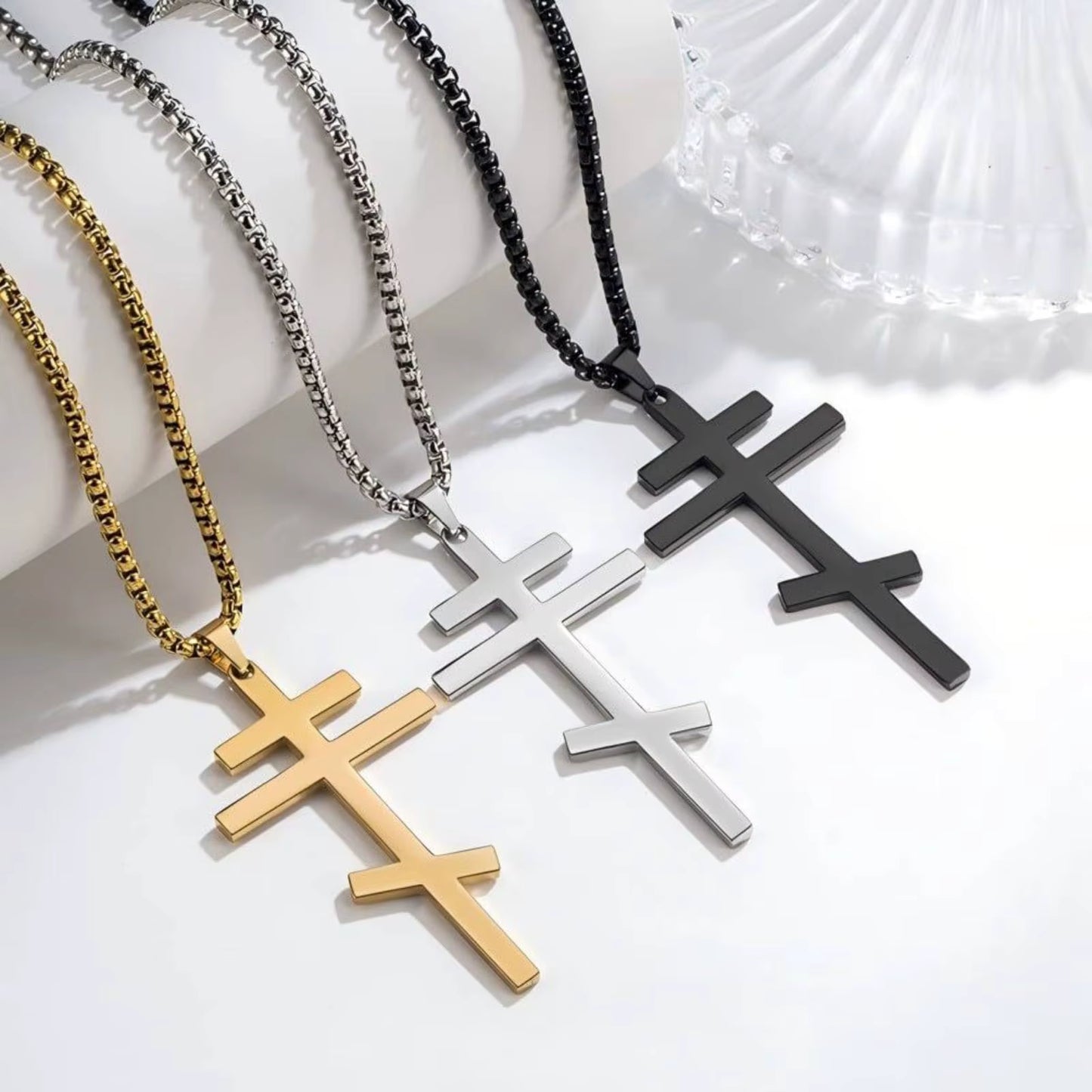 Orthodox Cross Pendant Necklace