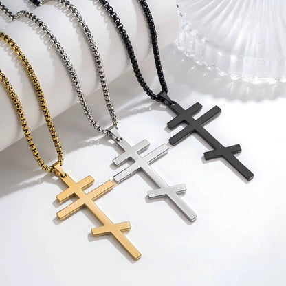 Orthodox Cross Pendant Necklace