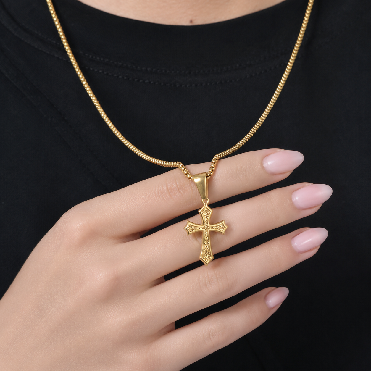 Hip Hop Cross Necklace