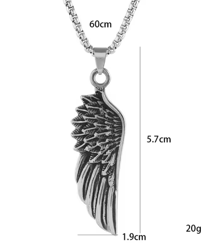 Retro Feather Wings Pendant Necklace